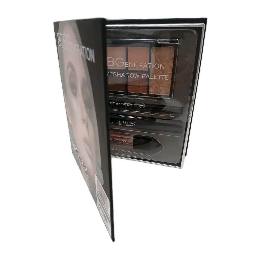 4 Pc Set BCBGeneration Natural Complete Eyes Liner Mascara Lip Set Talc Free New